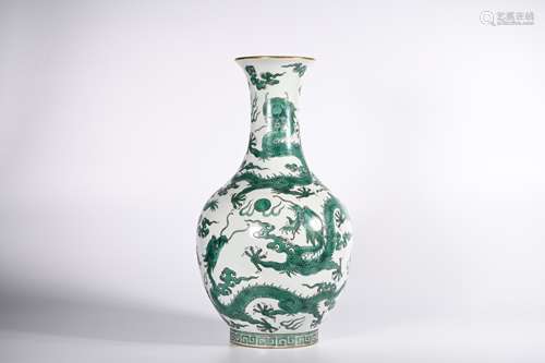 CHINESE FAMILLE ROSE PORCELAIN VASE, MARKED