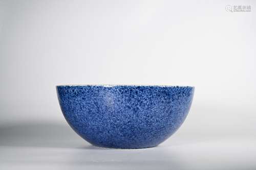 CHINESE BLUE GROUND PORCELAIN BOWL