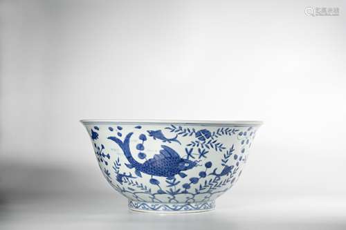 CHINESE BLUE WHITE PORCELAIN BOWL