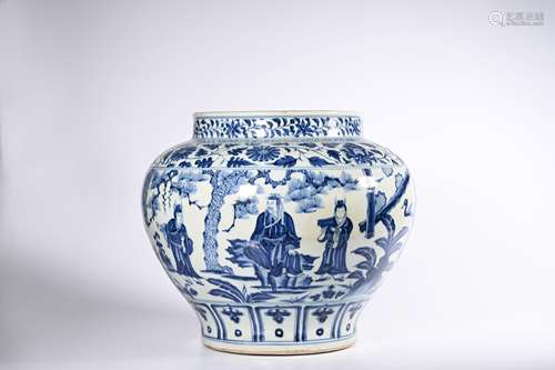 CHINESE BLUE WHITE PORCELAIN JAR