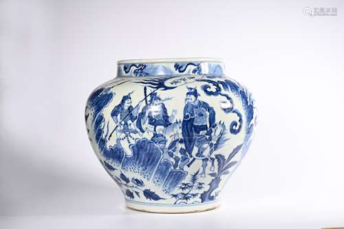 CHINESE BLUE WHITE PORCELAIN JAR