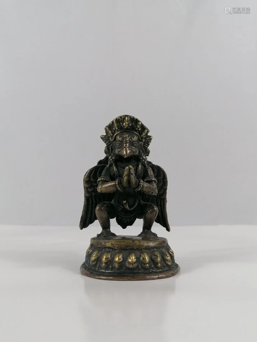 A Nepali-Tibetan Buddhist Garuda statue