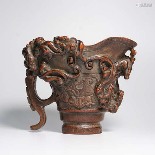 CHINESE CHENXIANG WOOD CHILONG CUP