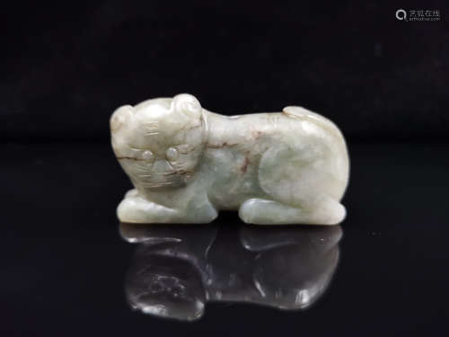 CHINESE CELADON GLAZED FOOLION