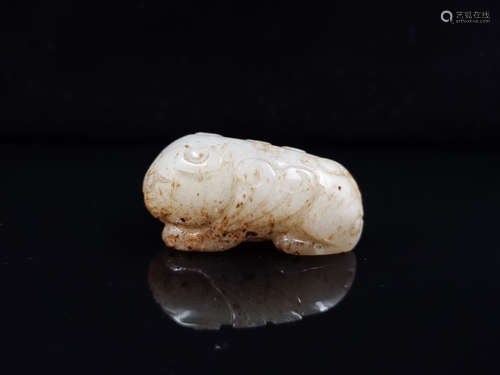 CHINESE WHITE JADE BEAST