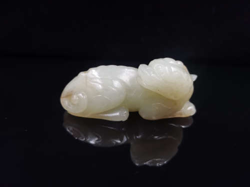 CHINESE WHITE JADE BEAST