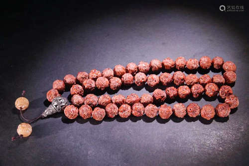 CHINESE WALNUT BEADS NECKLACE