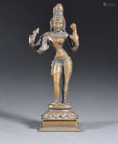 印度--19世纪末湿婆神H.18.5厘米