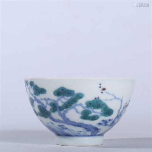Yongzheng famille rose bowl in Qing Dynasty
