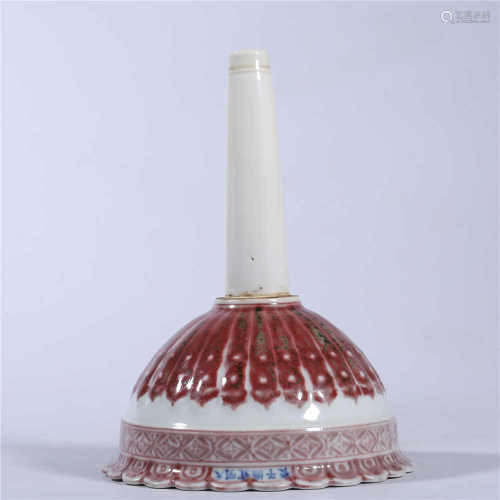 Ming Dynasty Xuande underglaze red bell jar