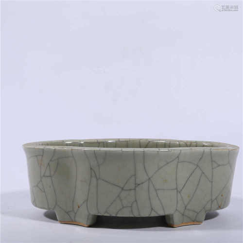 Guangxu imitation glaze flowerpot in Qing Dynasty