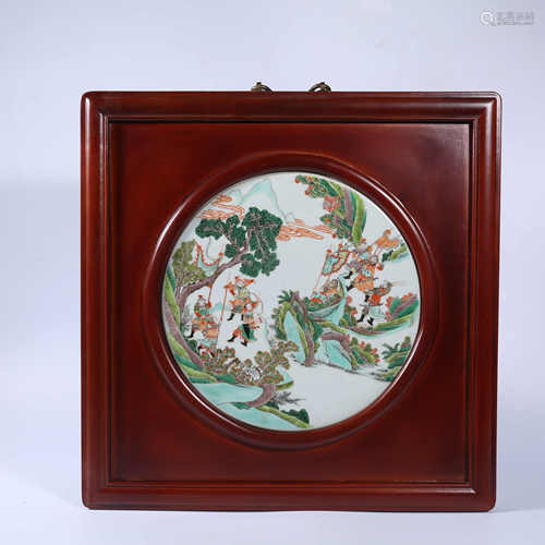 Pastel porcelain plate in Qing Dynasty