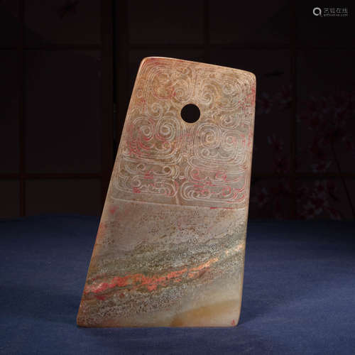 HETIAN JADE AXE, WESTERN ZHOU DYNASTY, CHINA