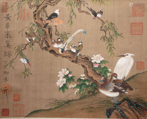 CHINESE CALLIGRAPHY AND PAINTING BY HUANG JUCAI, SONG DYNASTY