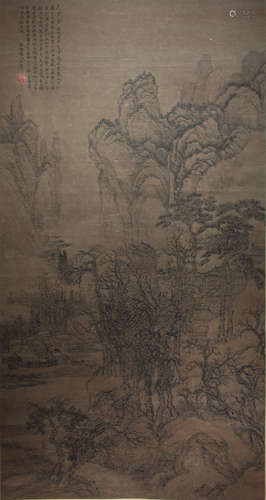 CHINESE LANDSCAPE PAINTING BY WANG HUI, QING DYNASTY