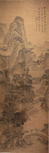 CHINESE CALLIGRAPHY AND PAINTING BY WANG HUI, QING DYNASTY