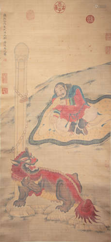 CHINESE CALLIGRAPHY AND PAINTING BY YU ZHIDING, QING DYNASTY