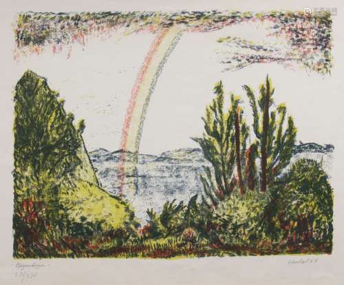 Erich Heckel (Döbeln 1883 - Radolfzell/Bodensee 1970). Regenbogen.