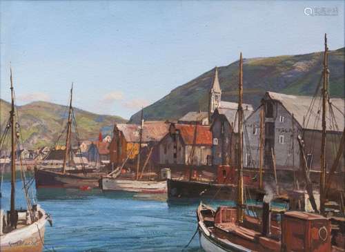 Georg Macco (Aachen 1863 - Genua 1933). Hammerfest.