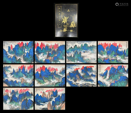 A Chinese Album Painting By Liu Haisu