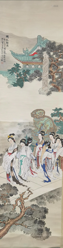 A Chinese Scroll Painting By Xu Cao