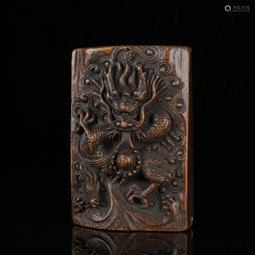 Carved Chenxiang Plaque