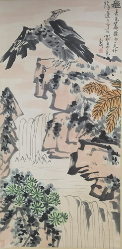 A Chinese Scroll Painting By Pan Tianshou