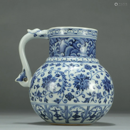 Blue and White Ewer