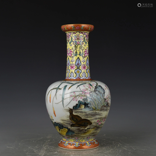 Falangcai Vase Yongzheng Style