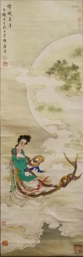 A Chinese Scroll Painting By Tang Yin
