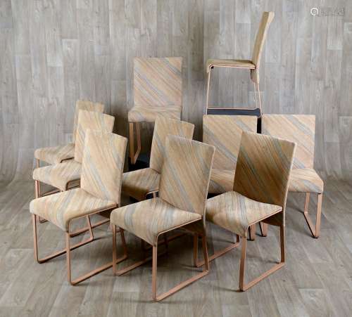 Giovanni Offredi (1927-2007) - Suite de dix chaises modèle “Ealing“.