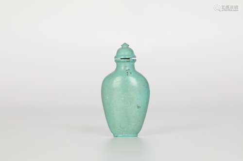 Turquoise Glazed Snuff Bottle