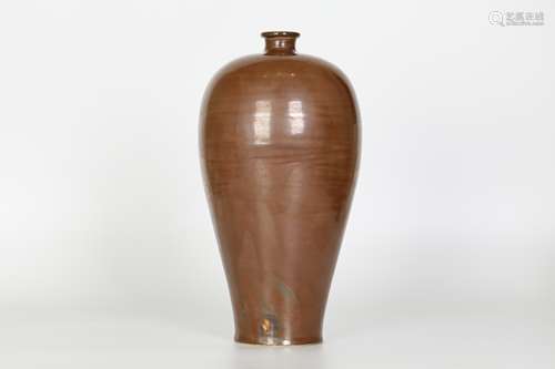 Ming，Purple Glazed Plum Vase