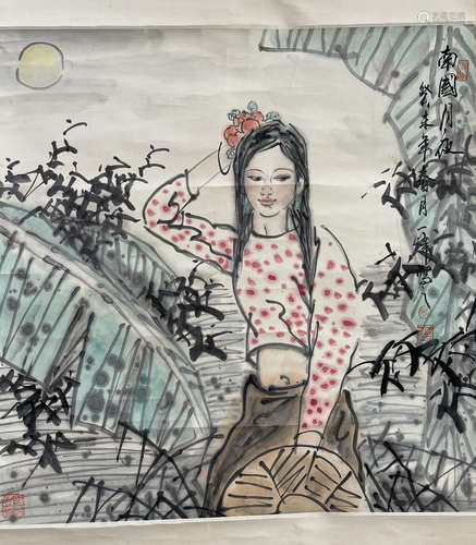 Shi Yifeng, Girl Painting