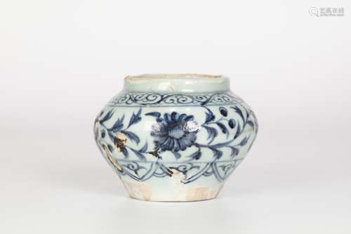 Yuan,Blue and White Jar