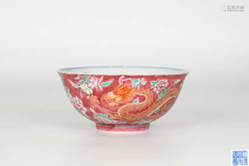 Daoguang, Fencai Dragon and Phoenix Bowl