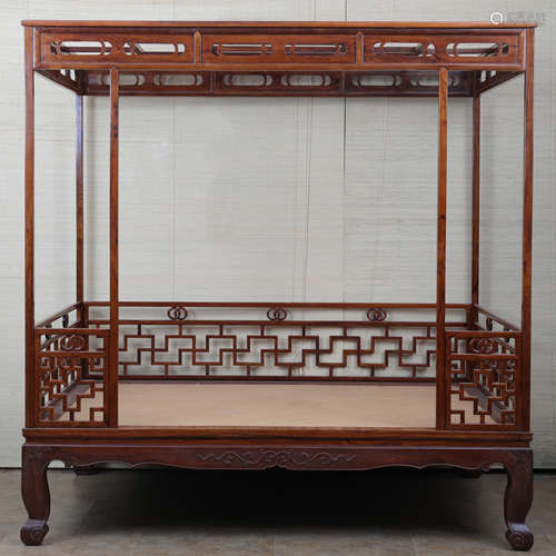 Ming，huanghuali six-post  bed