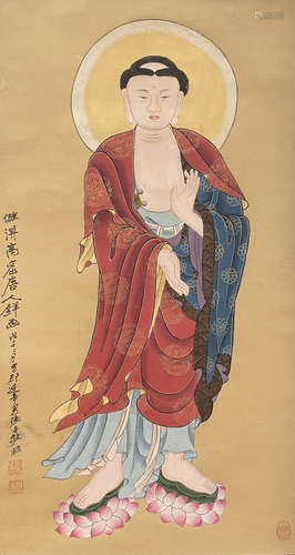 Zhang Daqian, Buddha statue