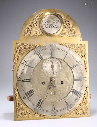 AN 18TH CENTURY 8-DAY LONGCASE CLOCK MOVEMENT