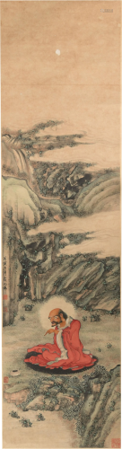 Chinese Painting of Luohan by Qian Huafo