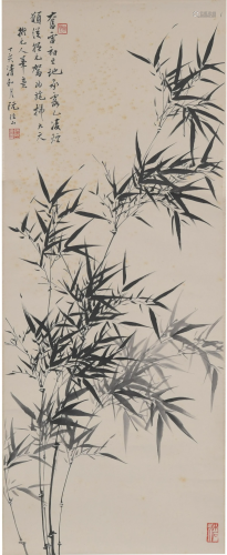 Chinese Painting of Bamboo by Ruan Xingshan