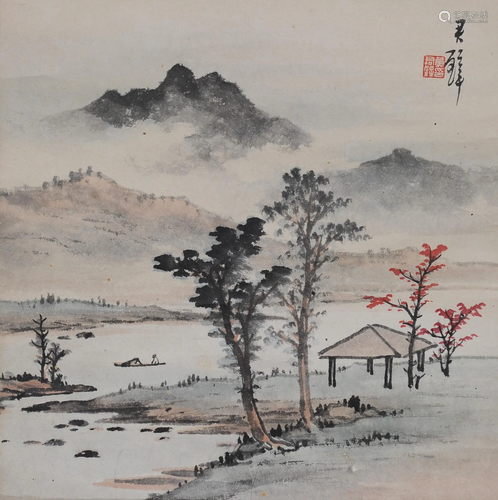 Chinese Landscape Painting by Huang Junbi