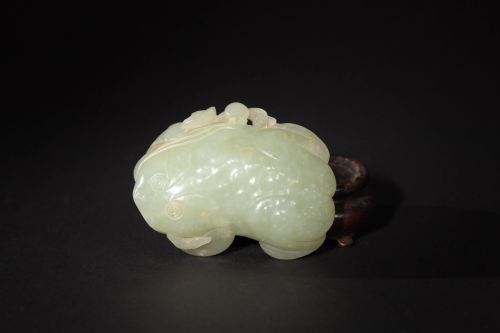 Chinese Jade Carved Toad, 18th Century