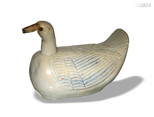 Chinese Ceramic Duck Water Dropper, Yuan