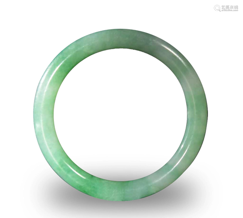 Chinese Jadeite Bangle, 19th Century