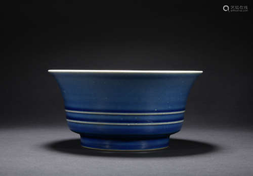 藍釉碗