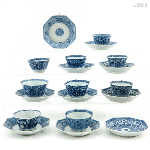 A Collection of Cups and Saucers