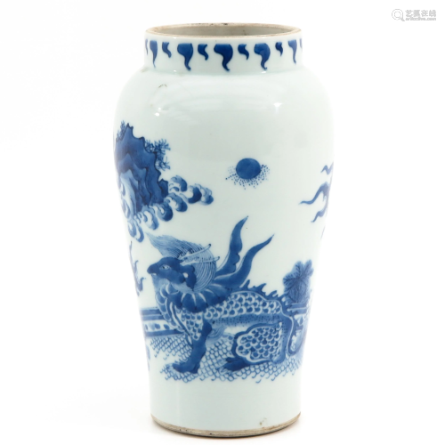 A Blue and White Vase