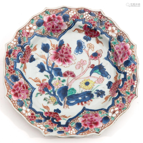 A Famille Rose Plate