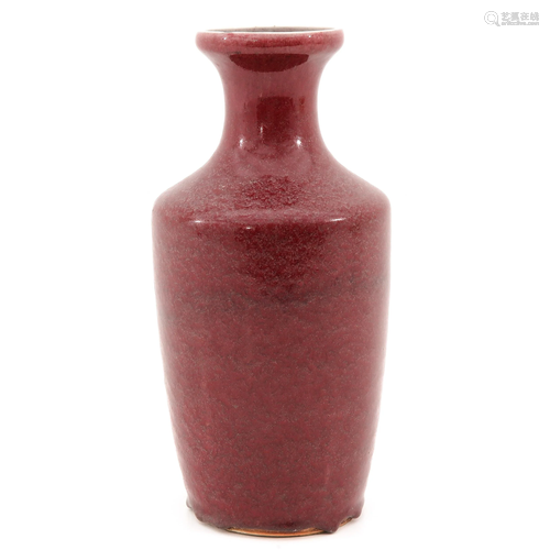 A Red Glaze Vase